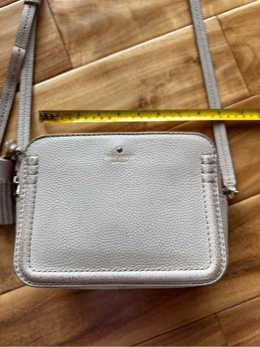 kate spade Pebbled Leather Crossbody Bag - Light Taupe